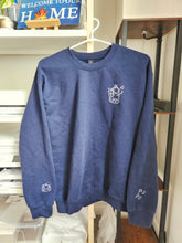 Load image into Gallery viewer, Sea Otter Music Navy Embroidery Crewneck