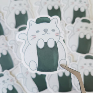 Onigiri Cat Mini Sticker Flake