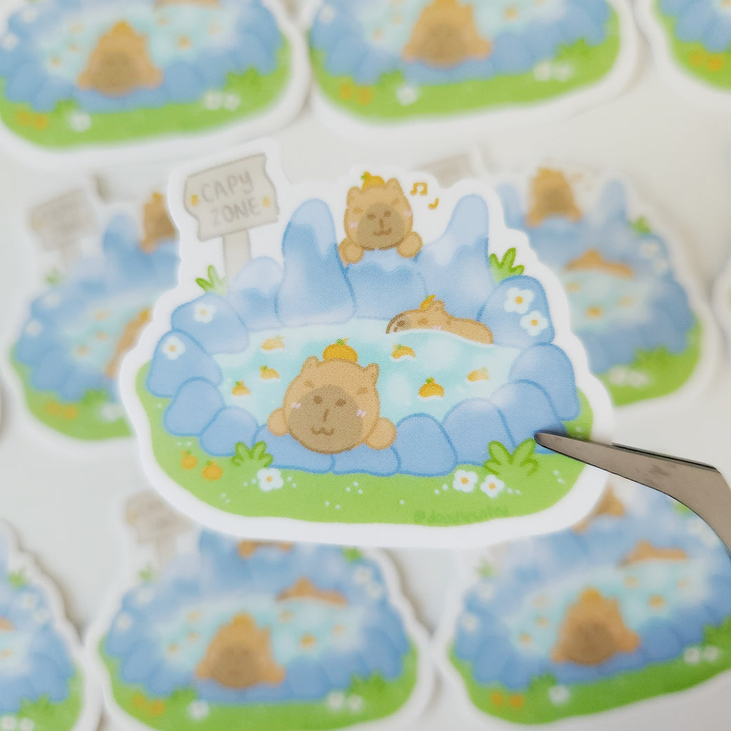 Capybara Mini Sticker Flake
