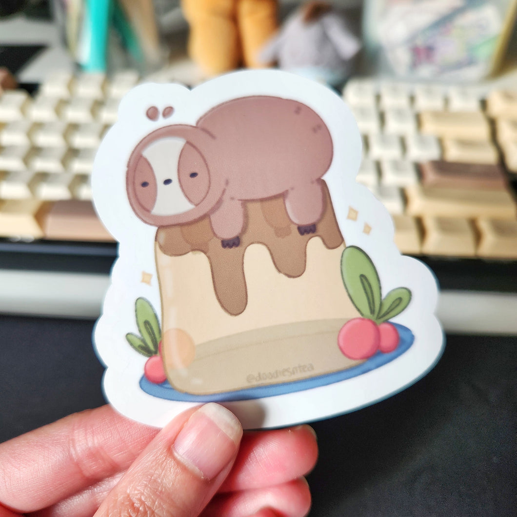Pudding Sloth Sticker Flake