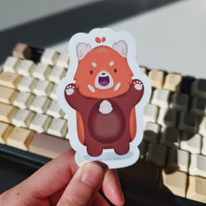 Red Panda Sticker Flake