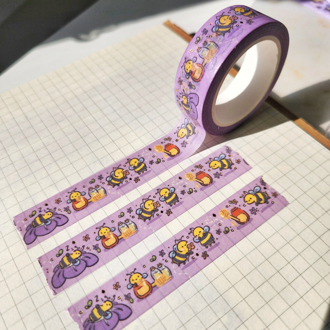 Bumble Bee Gold Foiled Washi Tape