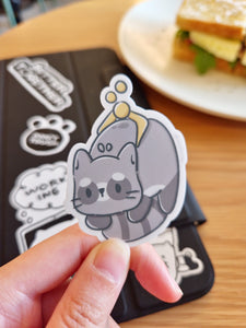 Raccoon Claw Machine Sticker Flake