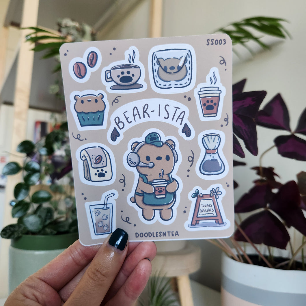 Bear-ista Stickers
