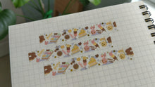 Load and play video in Gallery viewer, Animal Foods Bundle (Holographic Stickers + Gold Foiled Washi Tape)
