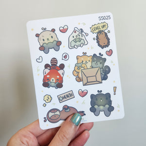 Gaming Stickers with DnT OC's