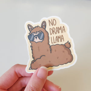 No Drama Llama Sticker Flake