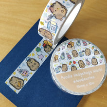 Load image into Gallery viewer, Foodie Hedgehogs Gold Foiled Washi Tape
