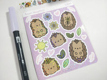 Load image into Gallery viewer, Flower Hedgehogs Holographic Stickers
