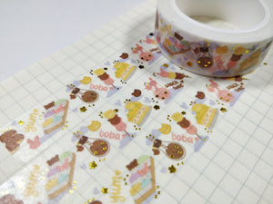 Cute Snacks Foiled Washi Tape