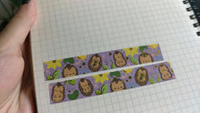 Load and play video in Gallery viewer, Flower Hedgehogs Bundle (Holographic Stickers + Gold Foiled Washi Tape)
