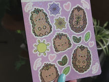 Load and play video in Gallery viewer, Flower Hedgehogs Holographic Stickers
